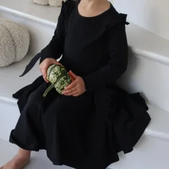 Barn Geggamoja Klänningar<Snurrkläninng Svart