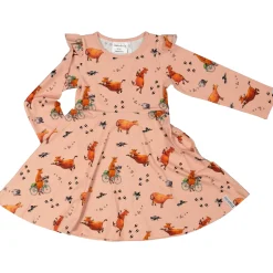 Barn Geggamoja Klänningar<Snurrklänning Mamma Mu och Kråkan Rosa