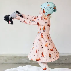 Barn Geggamoja Klänningar<Snurrklänning Mamma Mu och Kråkan Rosa