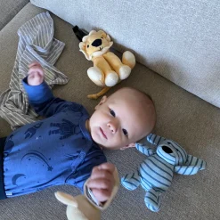 Barn Geggamoja Babyfiltar Och Snuttefiltar|Bambukläder<Snuttefilt Bambu Classic Grå/Vit