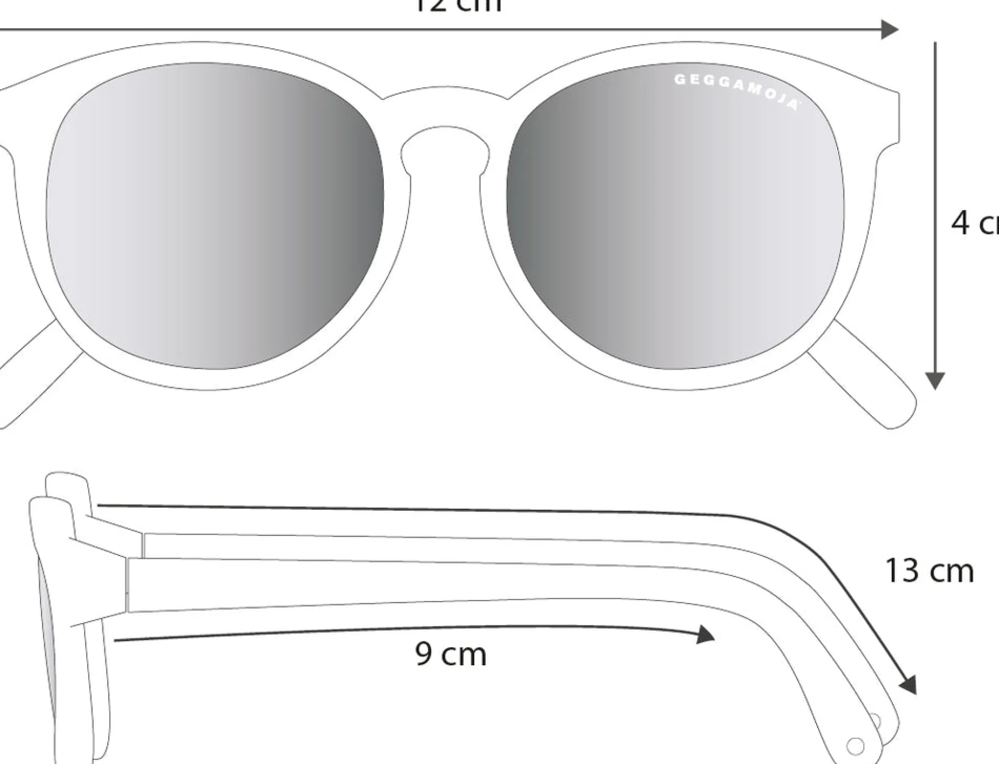 Geggamoja Solglasögon<Solglasögon 0-1,5 år Humlan Djojj Mint