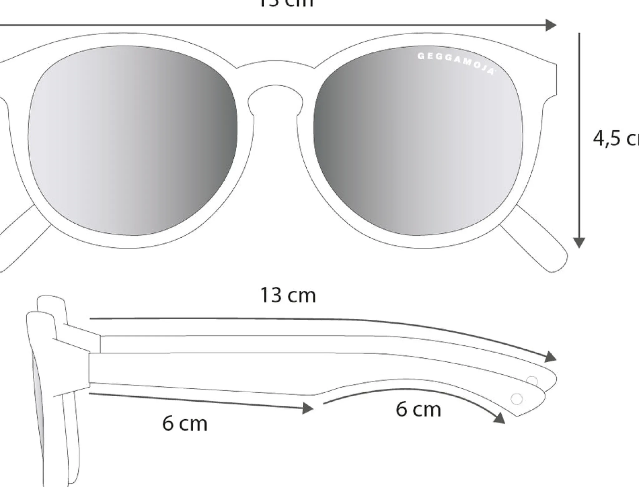 Geggamoja Solglasögon<Solglasögon Barn 2-6 år Brun