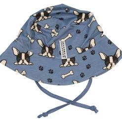 Barn Geggamoja Solhattar Och Kepsar|Bambukläder<Solhatt Bambu Bulldog Blå