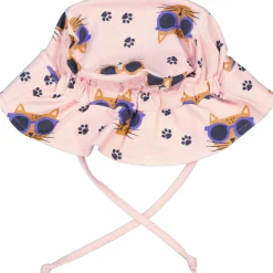 Barn Geggamoja Solhattar Och Kepsar|Bambukläder<Solhatt Bambu Cool Cats Rosa