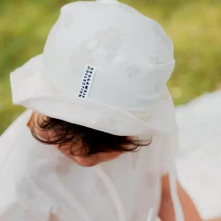 Barn Geggamoja Solhattar Och Kepsar|Bambukläder<Solhatt Bambu Klöver Beige