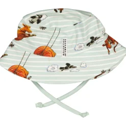 Barn Geggamoja Solhattar Och Kepsar<Solhatt Mamma mu och Kråkan Mint/Vit