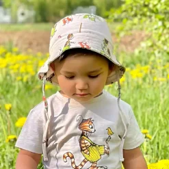 Barn Geggamoja Solhattar Och Kepsar<Solhatt Pettson och Findus Beige