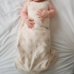 Barn Geggamoja Sovpåsar|Bambukläder<Sovpåse Vadderad Bambu Beige Klöver