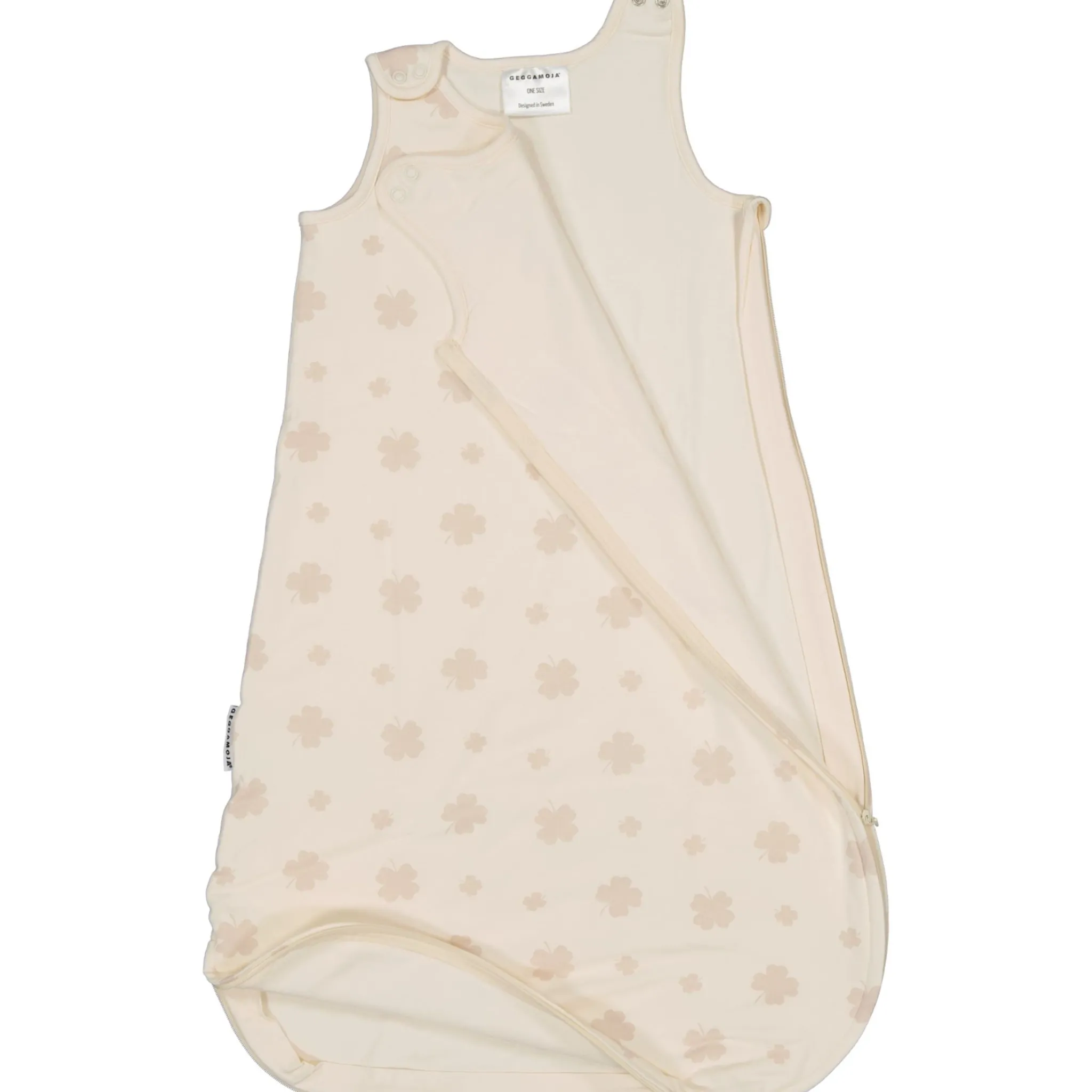 Barn Geggamoja Sovpåsar|Bambukläder<Sovpåse Vadderad Bambu Beige Klöver