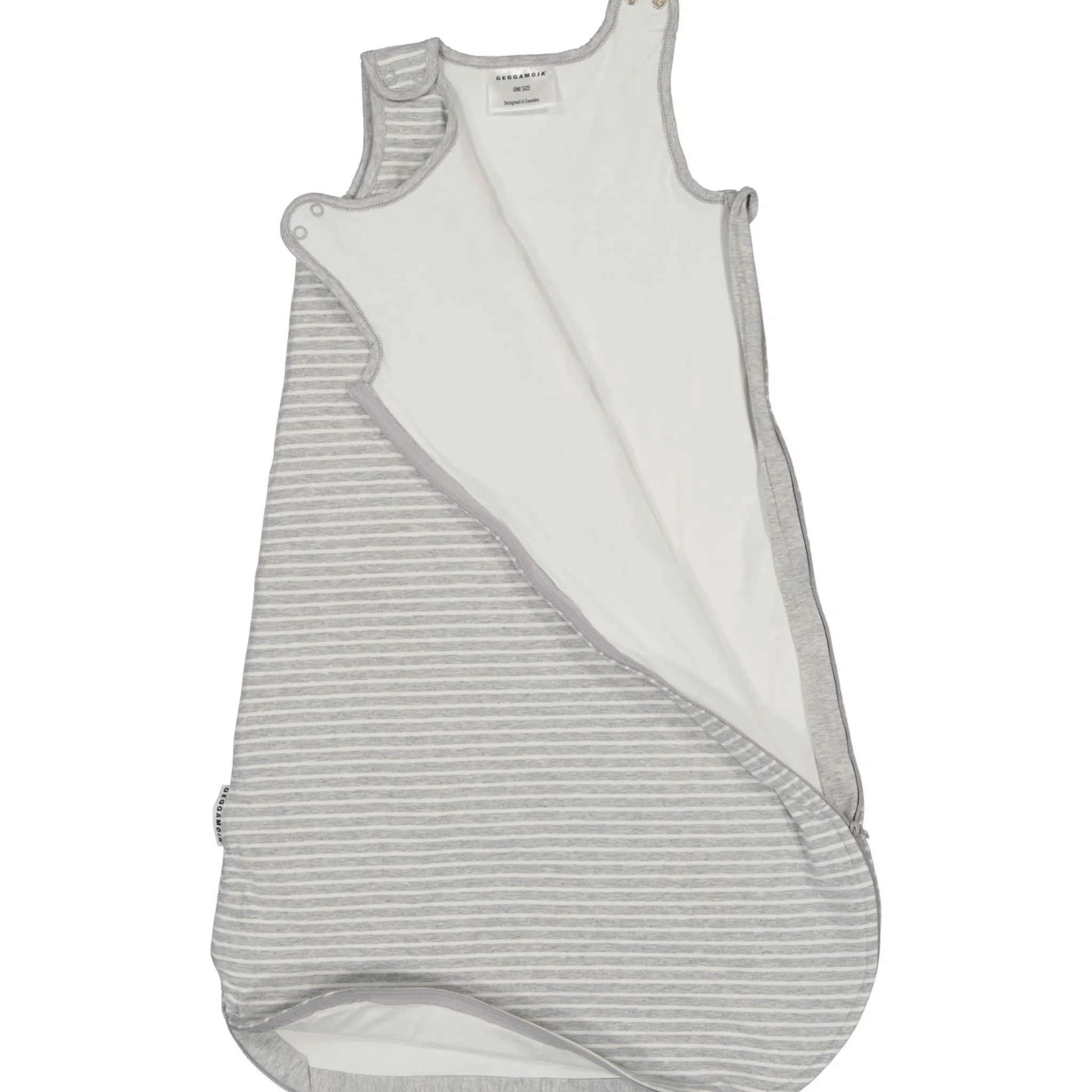 Barn Geggamoja Sovpåsar|Nyfödd<Sovpåse Vadderad Classic Grå/vit