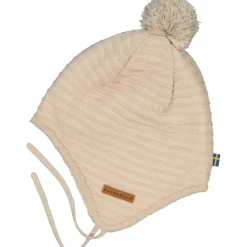 Barn Geggamoja Vintermössor|Hjälmössor<Stickad Hjälmmössa Beige