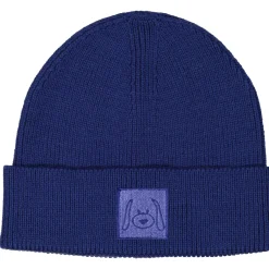 Barn Geggamoja Vintermössor<Stickad mössa Blå Doddi