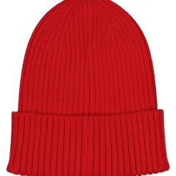 Barn Geggamoja Vintermössor<Stickad Mössa Pippi Långstrump Röd