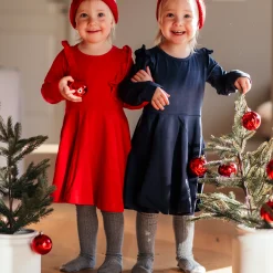 Barn Geggamoja Leggings Och Tights<Strumpbyxor stickade Grå