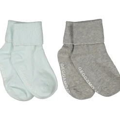 Barn Geggamoja Underkläder Och Strumpor|Nyfödd<Strumpor baby två-pack Grå/Grön