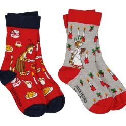 Barn Geggamoja Underkläder Och Strumpor<Strumpor tvåpack Pettson och Findus Jul