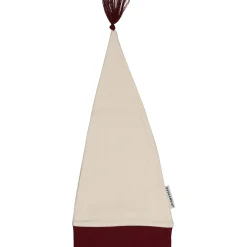 Barn Geggamoja Vintermössor<Tomteluva bomull Beige