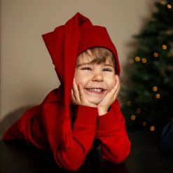 Barn Geggamoja Vintermössor<Tomteluva Mörkröd