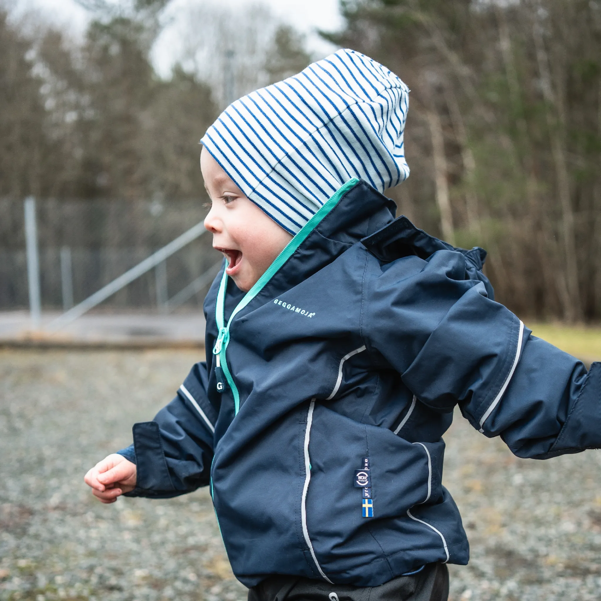 Barn Geggamoja Tunna Mössor<Topline Mössa Blå