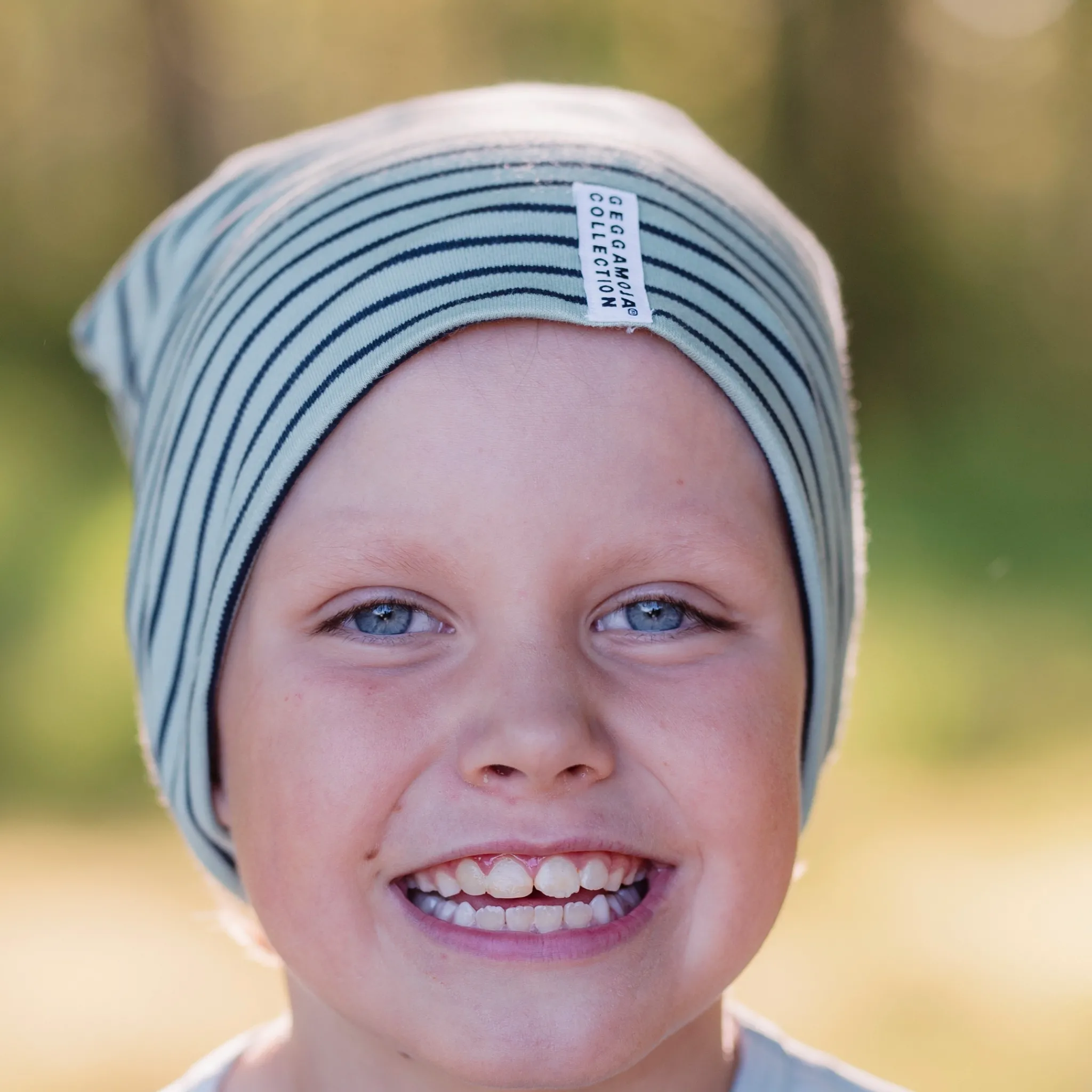 Barn Geggamoja Tunna Mössor<Topline mössa Grön/Navy