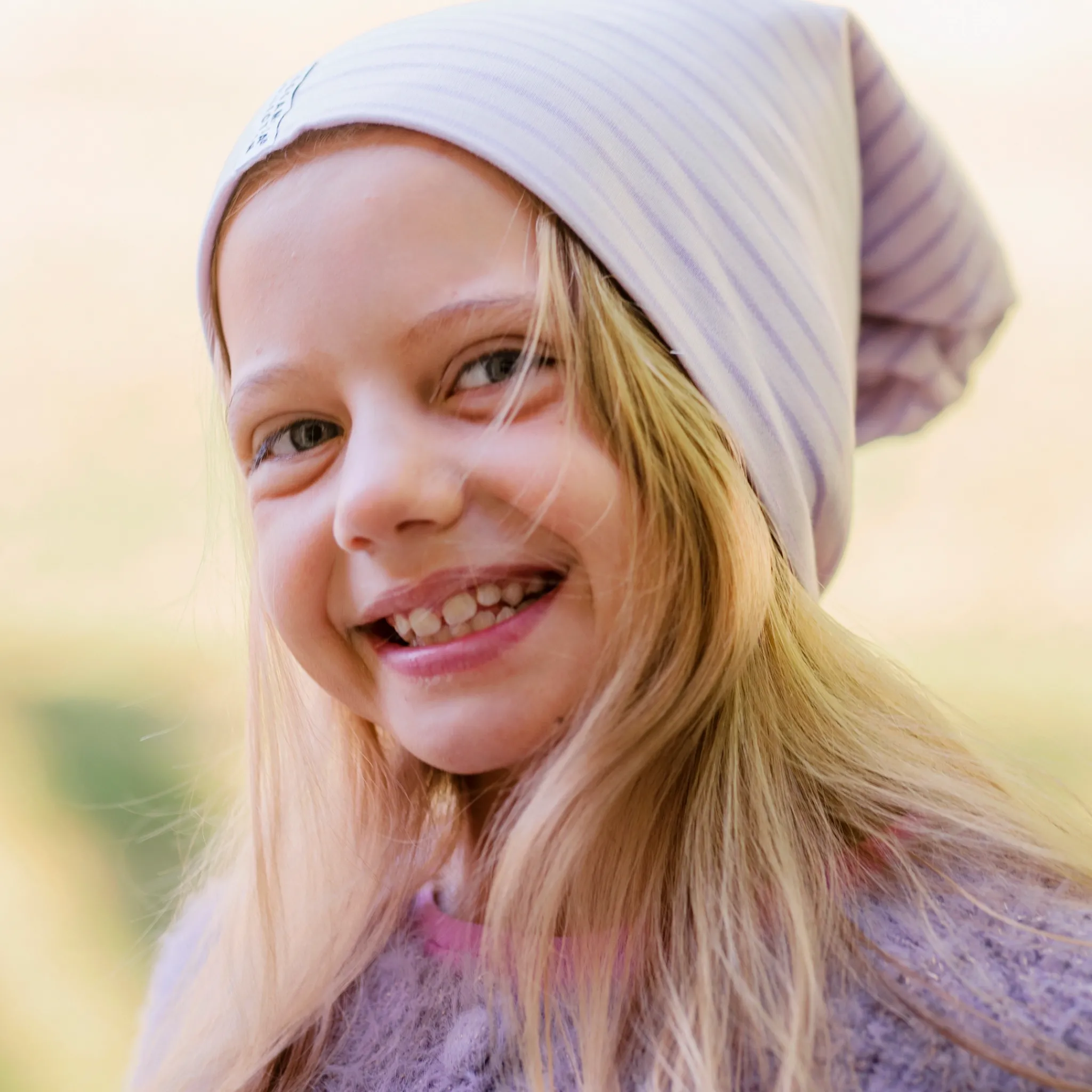 Barn Geggamoja Tunna Mössor<Topline mössa Lila