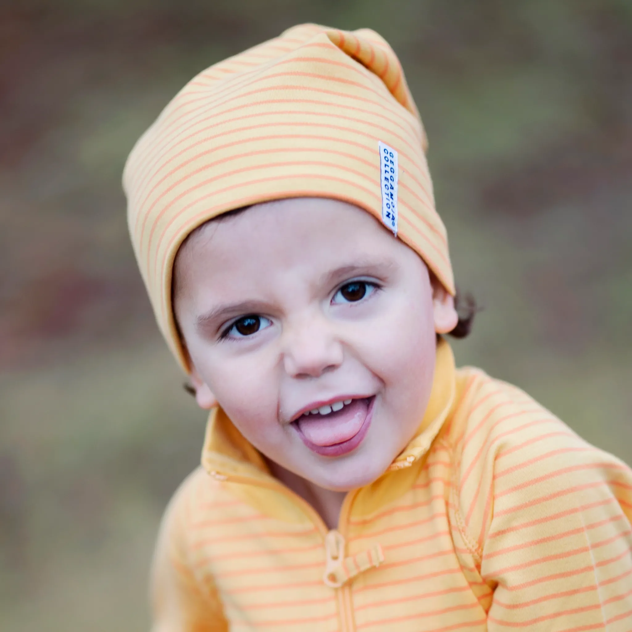 Barn Geggamoja Tunna Mössor<Topline Mössa Orange