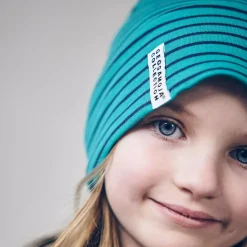 Barn Geggamoja Tunna Mössor<Topline mössa Petrol/marinblå