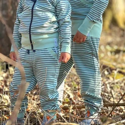 Barn Geggamoja Byxor<Trikåbyxor Grön/Navy