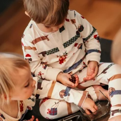 Barn Geggamoja Tröjor|Bambukläder<Tröja Bambu Jultaxar