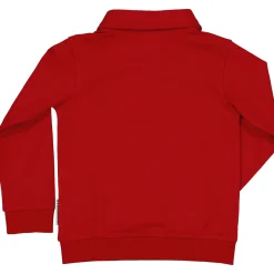 Barn Geggamoja Tröjor<Tröja med krage Mörkröd