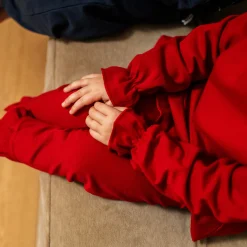 Barn Geggamoja Leggings Och Tights|Tröjor<Tröja med leggings Mörkröd