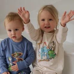 Barn Geggamoja Tröjor<Tröja Pettson och Findus Beige