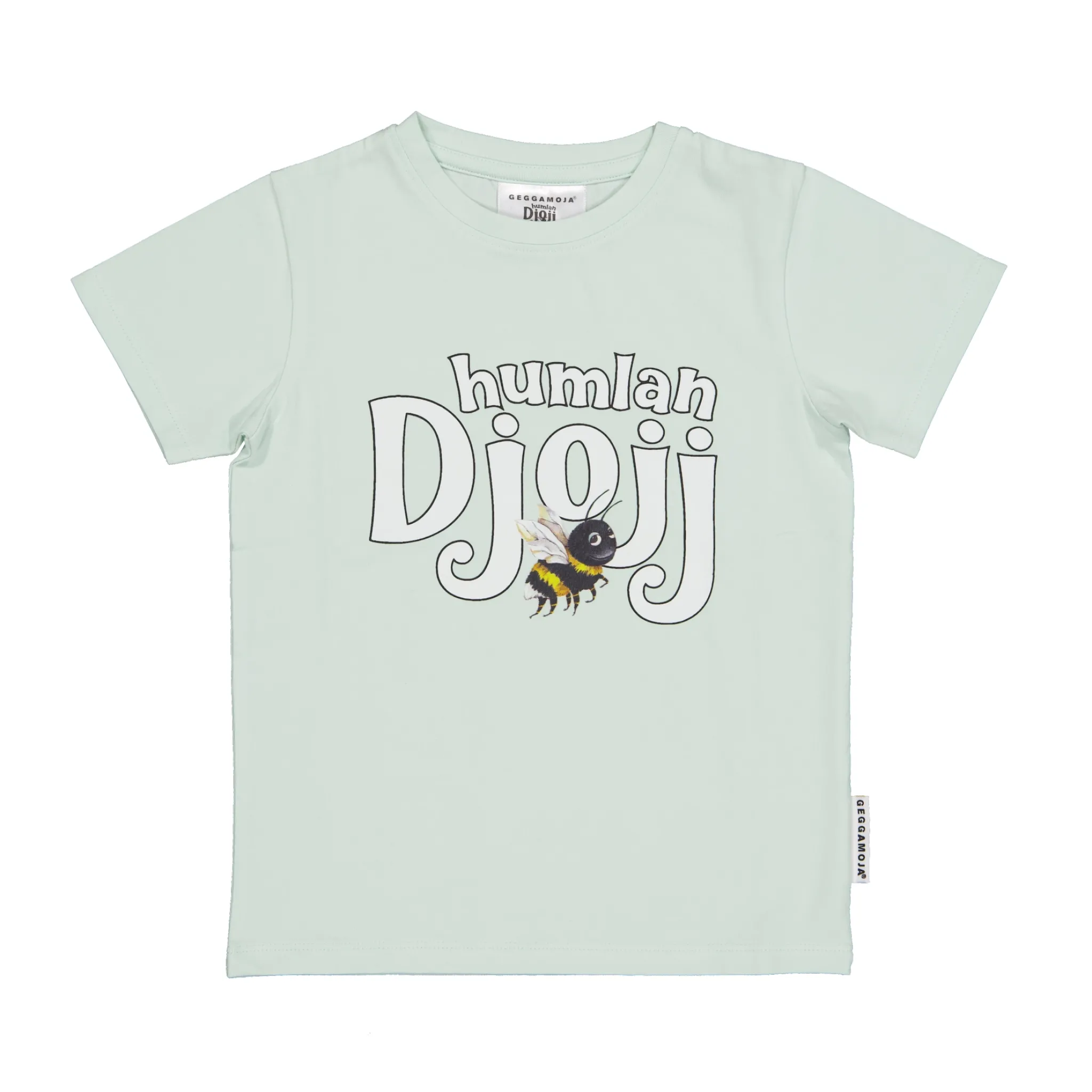 Barn Geggamoja T-Shirts<T-shirt logga Humlan Djojj Mint