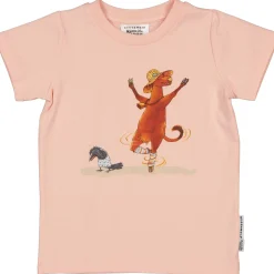 Barn Geggamoja T-Shirts<T-shirt Mamma Mu och Kråkan Rosa