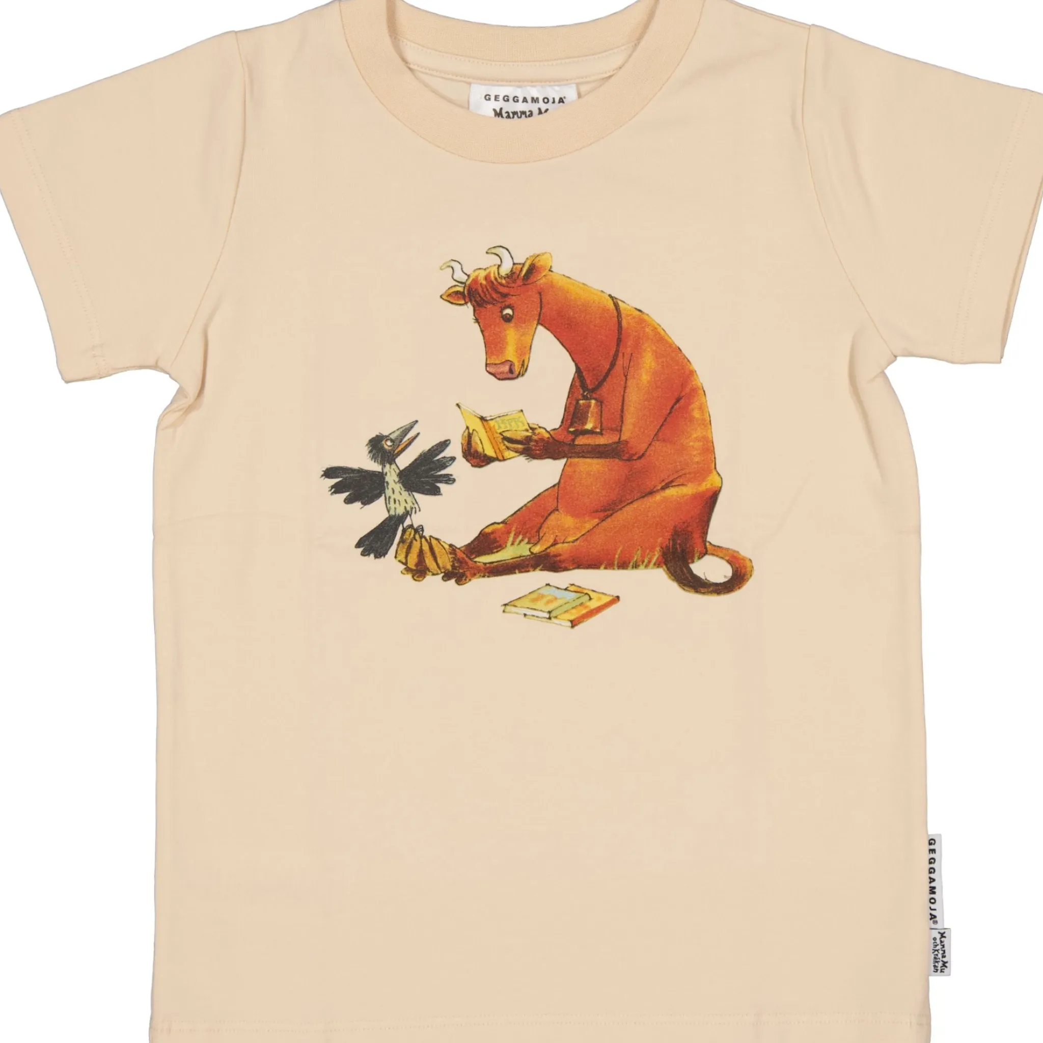 Barn Geggamoja T-Shirts<T-shirt Mamma Mu och Kråkan Beige