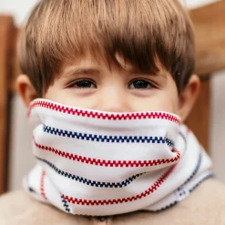 Barn Geggamoja Vintermössor|Fleecekläder<Tube fleece Pippi Långstrump Randig