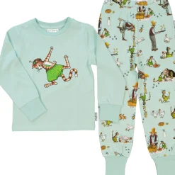 Barn Geggamoja Pyjamas Tvådelad<Tvådelad pyjamas Pettson och Findus Mint