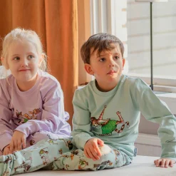 Barn Geggamoja Pyjamas Tvådelad<Tvådelad pyjamas Pettson och Findus Mint
