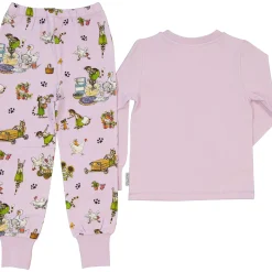 Barn Geggamoja Pyjamas Tvådelad<Tvådelad pyjamas Pettson och Findus Lila