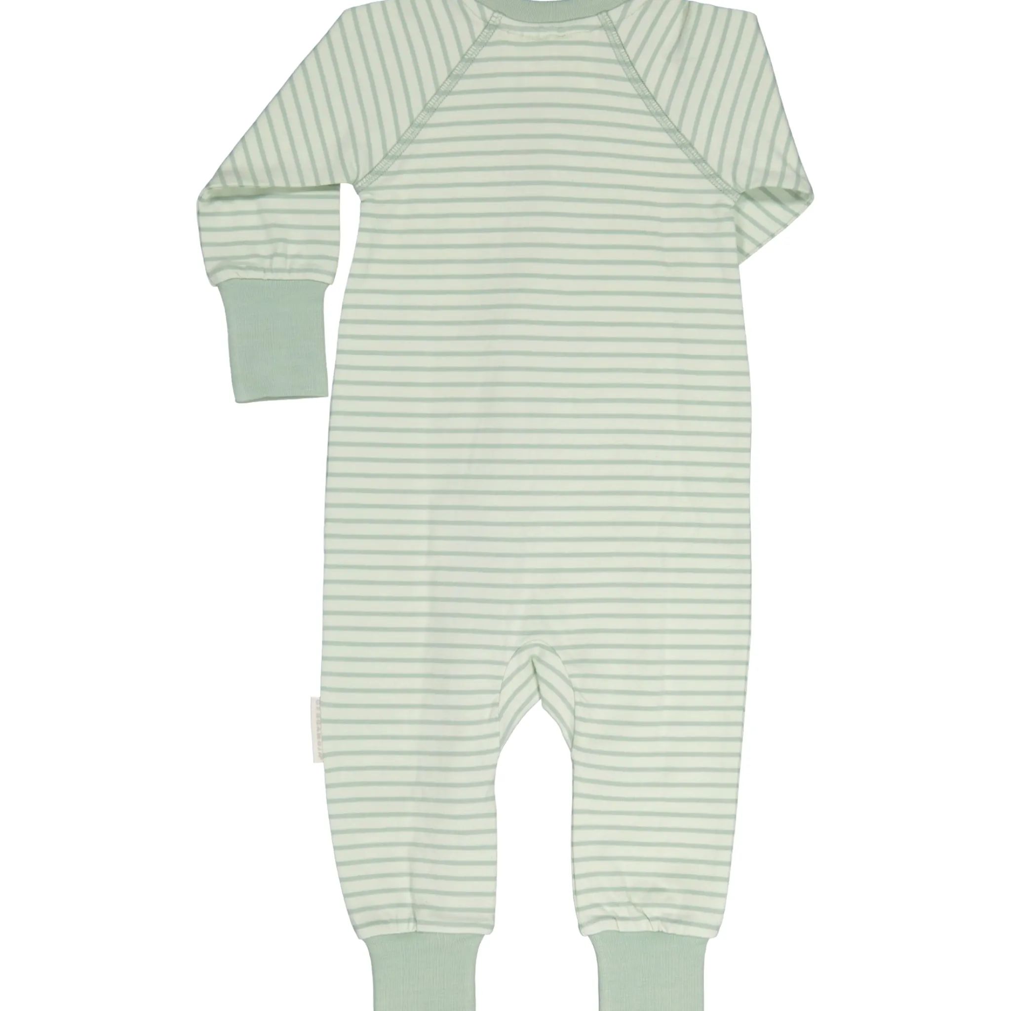 Barn Geggamoja Pyjamas Heldräkt|Bambukläder<Tvåvägs-zip Pyjamas Bambu Classic Ljusgrön/Grön