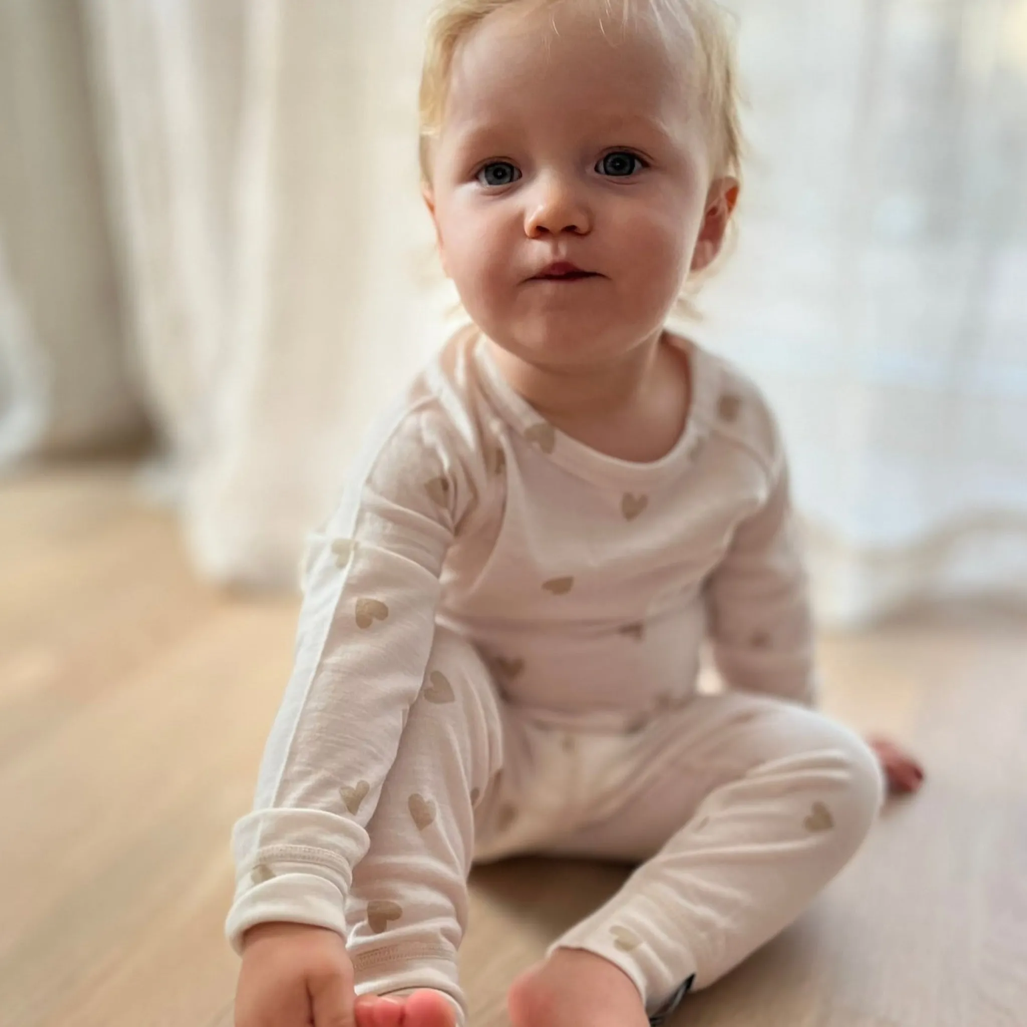 Barn Geggamoja Ull Och Underställ<Underställsbyxor Merinoull Hjärtan