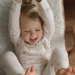 Barn Geggamoja Ull Och Underställ<Underställströja Merinoull Hjärtan