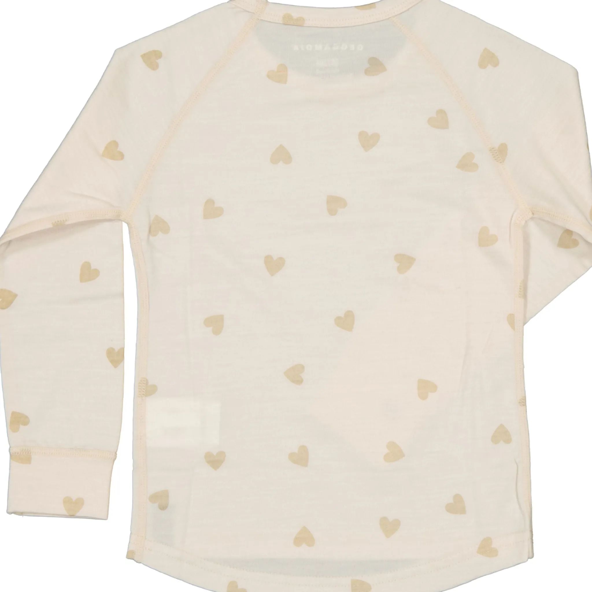 Barn Geggamoja Ull Och Underställ<Underställströja Merinoull Hjärtan