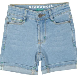 Barn Geggamoja Shorts<Unisex 5-pocket Jeansshorts Ljusblå