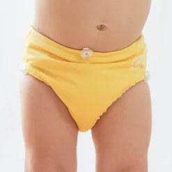 Barn Geggamoja Uv-Badkläder<UV-Badblöja Gul