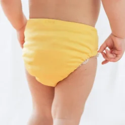 Barn Geggamoja Uv-Badkläder<UV-Badblöja Gul