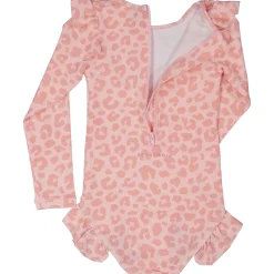 Barn Geggamoja Uv-Badkläder<UV-baddräkt lång arm Leo Rosa