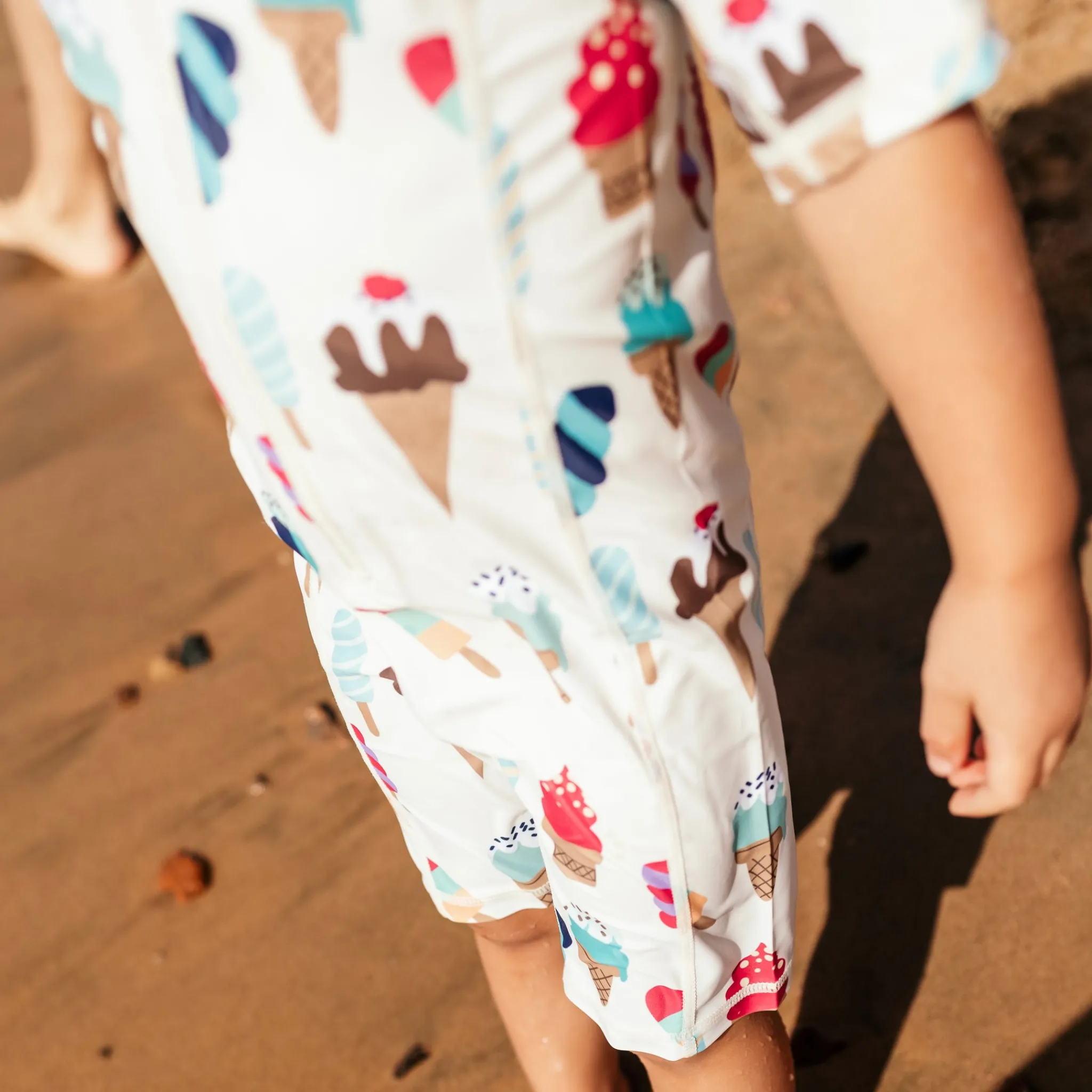 Barn Geggamoja Uv-Badkläder<UV-Dräkt Ice cream