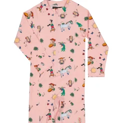 Barn Geggamoja Uv-Badkläder<UV-dräkt Pippi Långstrump Rosa