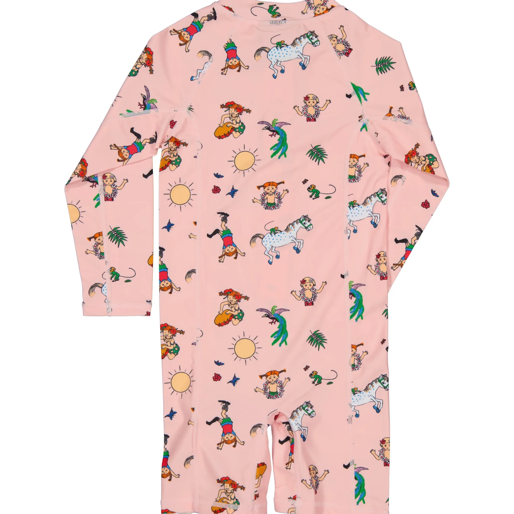 Barn Geggamoja Uv-Badkläder<UV-dräkt Pippi Långstrump Rosa